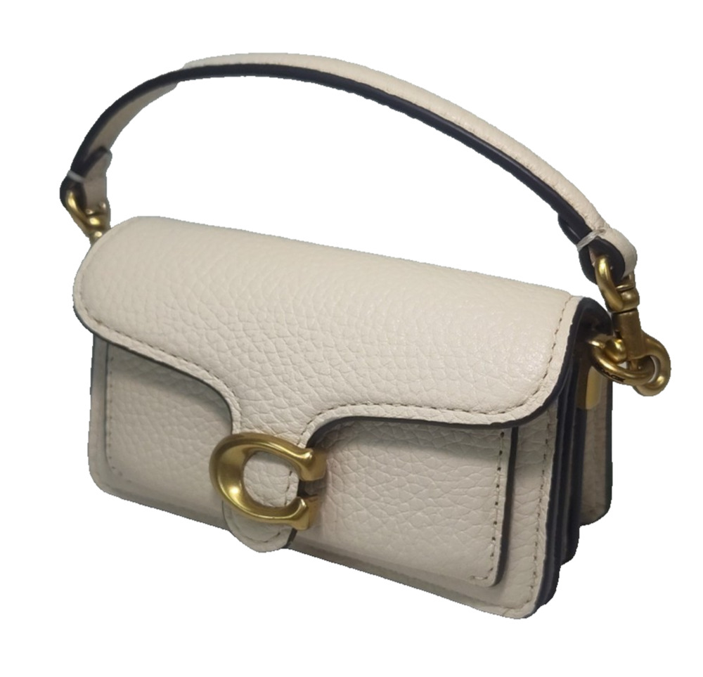 COACH Tabby Charm Bag-Chalk/Ivory/White-Mini-NWOT